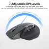 Rapoo MT760 souris sans fil Multimode Rechargeable ergonomique 3200 DPI EasySwitch jusqu'à 4 appareils souris de bureau Bluetooth 240309