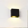 ウォールランプアルミニウム合金LEDライト調光室セクション6Wコブソースベッドルームベッドサイドコリドースコンセ