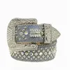 Hommes Femmes Bb Simon Ceinture De Luxe Designer Ceinture Rétro Aiguille Boucle Ceintures 20 Couleur Cristal Diamant