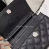 Borsa firmata Borsa tote Caviar Borsa a spalla singola da donna Fate Nuovo popolare Stesso stile Lingge Catena Borsa piccola quadrata Sconto del 70% Saldi outlet