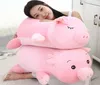 Kawaii rose cochon en peluche gros peluche doux animal cochon poupée accompagner sommeil oreiller cadeaux pour enfants 35 pouces 90 cm DY502555940139