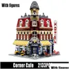 Blockar Building Town Hall Downtown Diner Model Expert Brick Bank Cafe Corner Toys Pet Book Shop R230701 Drop Delivery Dhxzy