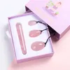 Natural Yoni Egg Set Rose Quartz Jade Kegel Exerciser Feminine Muscles Tightening Hygiene Health Care Massage Stone 240313