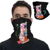 Lenços Flor Floral Palestina Bandana Bandana Pescoço Capa Impressa Balaclavas Envoltório Cachecol Multi-Uso Para Homens Mulheres Adulto Respirável