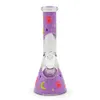 1pc,9.8in,Borosilicate Glass Water Pipe With Colorful Luminous Star And Moon,Cute Glass Bongs,Glass Hookah,Holiday Gifts,Home Decorations,Smoking Accessaries