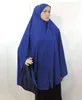 H009 Big Size XXL 120*110 cm Moslim Bidden Hijab Amira pull op Sjaal hoofddoek islamitische sjaals lange top cover Tulband Caps Motorkap 240301