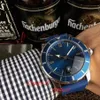 Reloj mecánico automático para hombre, pulsera de silicona con esfera azul, resistente al agua hasta 5 ATM, puntero luminoso, orologio di lusso2751, 2020