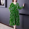 Casual Dresses Autumn Floral Velvet 5xl Midi Dress Winter Korean Vintage Hooded Maxi 2024 Elegant Office Party Evening Vestidos