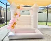 all'ingrosso 4x4m (13.2x13.2ft) Full PVC Wedding Mini Caschi per maglioni per bambini piccoli piccoli rimbalzi gonfiabili White Bounce Bouncy Castle Slide Ball Pit