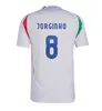 Italië 2024 2025 voetbalshirts ns speler Bonucci Jorginho Insigne Verratti Men Kids Football Shirts Chiesa Barella Chitalia Faiellini Pellegrini