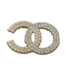 T Brand Designer Letter Brooches Women Men Rhinestone Crystal Pearl Brooch Suit Laple Pin Jewelry Accessories GG