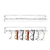 Sunglasses Frames Acrylic Eyewear Display Rack Modern Wall Mounted Transparent Glasses Storage 7 Holes Stand Home