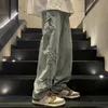 Y2K Womens pojkvän baggy jeans män vit denim byxor koreanska streetwear raka casual jean pants vintage femme mode 240309