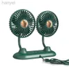 Electric Fans Portable Mini USB Fan Silent Handheld Double Head Air Cooling Office Car Home Room Table Fans Creative 4.5 240316