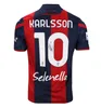 23-24 볼로냐 남자 축구 유니폼 # 3 Posch # 7 Orsolini # 10 Karlsson # 19 Ferguson Home and Away Jersey
