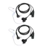 Earpieces Motorola Walkie Talkies with Mic 2 Pin Acoustic Tube Headset and PPT for CP200 GP2000 XU1100 PRO1150 MU12 (2 Pack)