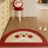 Teppiche 2024 Weihnachten Fußmatte Teppich PVC Anti-Rutsch-Matte Draht Ring Schneiden Custom Home Kleine Größe Eingang
