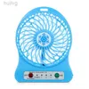 Electric Fans USB Fan Mini Personlig LED Portable laddningsbar skrivbordskylning fungerar med batteri 240316