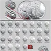Arts And Crafts Liberty Coins 63Pcs Usa Walking Bright Sier Copy Coin Fl Set Art Collectible Drop Delivery Home Garden Gifts Otmvo