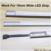 Outros acessórios de iluminação 16x16mm LED Sistema de canal de alumínio Er V Shape Strip Light Difusor Track com tampas brancas e montagem DHS5I