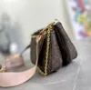 Klasik Felicie Pochette Zincirleri Omuz Çantaları Perakende Deri Lady debriyaj Crossbody Çanta Lvse Kadın Taşınabilir Flep Tasarımcı Cüzdanları M44813 61276 10A Lüks