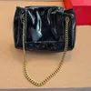 Designer mini nolita saco com aba frontal diamante acolchoado couro sacos de ombro fecho magnético com corrente metal crossbody