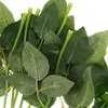 装飾的な花10 pcs偽の人工棒緑の茎花のアレンジメント供給葉はプラスチック