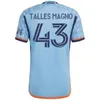 2024 2025 New York City FC 10 RODRIGUEZ Soccer Jerseys 9 BAKRAR 55 PARKS 6 SANDS 22 OTOOLE 43 MAGNO 21 JASSON Nom personnalisé Numéro Équipe Kits de chemise de football noir Uniforme