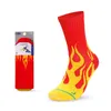 10 pares de calcetines deportivos para hombres Fire Man Funny Happy Woman Gift Basketball Skateboard calcetines Meias Skarpetk Corap Socken 240301