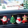 Natal carro ambientador clipe árvore santa perfume ventilação auto decoração adesivos