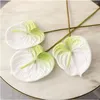 Decorative Flowers Wedding Home Bridal Real Touch DIY Artificial Calla Lilies Fake Silk Plants Anthurium