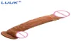 LUUK Long gode réaliste vaisseau sanguin Imitation pénis imitateur pour femme pas de vibrateur Masturbation porter des jouets pour adultes en caoutchouc Dick 2208429685