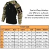 Camisetas táticas Han Ye Us Exército CP Camuflagem Multi Cam Combate Militar Camiseta Mens Camisa Tática Air Gun Color Bullet Camping Suit de caça 240426