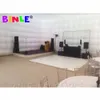 12mLx7mWx4mH (40x23x13.2ft) white inflatable cube tent with bubbles cubic event marquee party wedding promotional square house for exhibition