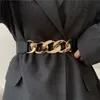 Belts Stylish Womens Metal Chain Decor Belt - Perfect for Casual Wear Everyday Purposes!Y240316