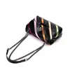 Bolsos de hombro superiores KurtG Bolsos de diseñador Rainbow Bolso de mano para mujer Cadena empalmada en contraste One Crossbody Eagle Bird Head 240311