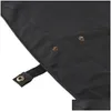 Taglio Mantella Parrucchiere Grembiule Parrucchiere Barbiere Taglio professionale Tintura Panno Accessorio per lo styling Nero 230325 Consegna a goccia Dhyd5