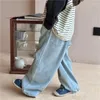 Hosen Kinder Hosen Kinder Kleidung Jeans Frühling Koreanische Jungen 2024 Mädchen Baby Vielseitig Kausalen Flut Lose Mode