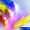 Led Gloves 9Cm Interesting Toy Fingertip Rotating Spinner Gyro Pen Luminous Office Adhd Edc Anti Kinetic Desk Toys Drop Delivery Gif Dho2F