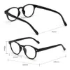 JM 4 pièces/ensemble charnière à ressort femmes hommes lunettes de lecture loupe ronde dioptrie presbyte lunettes 240304