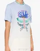 2024 Summer Nowy Isabel Marantt Projektantka Tshirt Modna gradient kreskówka list z drukiem T-shirt okrągłe szyno-szyder