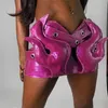 Rokken Lederen Mini Rok Roze Jurk Sexy Y2K Streetwear 2024 Vrouwen Mode Zomer Kleding Flare Hoge Taille Potlood Schattig