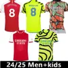 23 24 25 Gunners G.jesus Havertz Soccer Jerseys 2023 2024 Thomas Trossard RiceティアニースミスロウシャツSaliba Odegaard Saka Martinelli Kids Kit Uniorms888