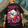 Zomer Heren Katoenen T-shirt Grappige Panda Print Cartoon Korte Mouw Tops O-hals Tee Y2k Anime Casual Oversized T-shirt 8XL 240305