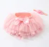 Skirts 2Pcs Girl Adorable Baby Lace Tutu Skirt Cotton High Waist Birthday Party Headband Born Pography 024M Drop Delivery Kids Mater Dhcsj