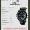 Andra klockor Shiyunme G Style Militärsport Män Vattentät ledd Digital utomhuscamping Compass Thermometer Quartz Wrist Y240316