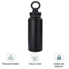 Water Bottles Magnetic Phone Holder Bottle 1000ml Insulated Stainless Steel With High Temperature For 12/24
