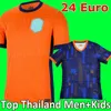 24 25 Nederländerna Jersey Soccer Jersey Football Shirt 2024 Euro Holland Memphis de Jong Virgil Dumfries Bergvijn Shirt 2025Klaassen Blind de Ligt Virgil Men Kids Kit