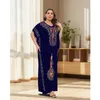 Basic Casual Dresses PlusSize Caftan Traditional Dress Abaya For Womens Kaftan African O-neck Jilbab Short Sle Loose Lady Casual KaftanC24315