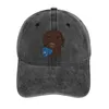 Berets Chocolate Lab med Hippo Toy Cowboy Hat Trucker Black Rave Baseball Men Kvinnor